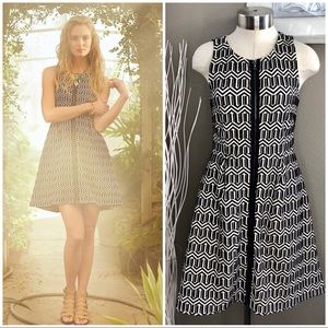 Anthropologie Leifsdottir Tonnelle Fit Flare Dress